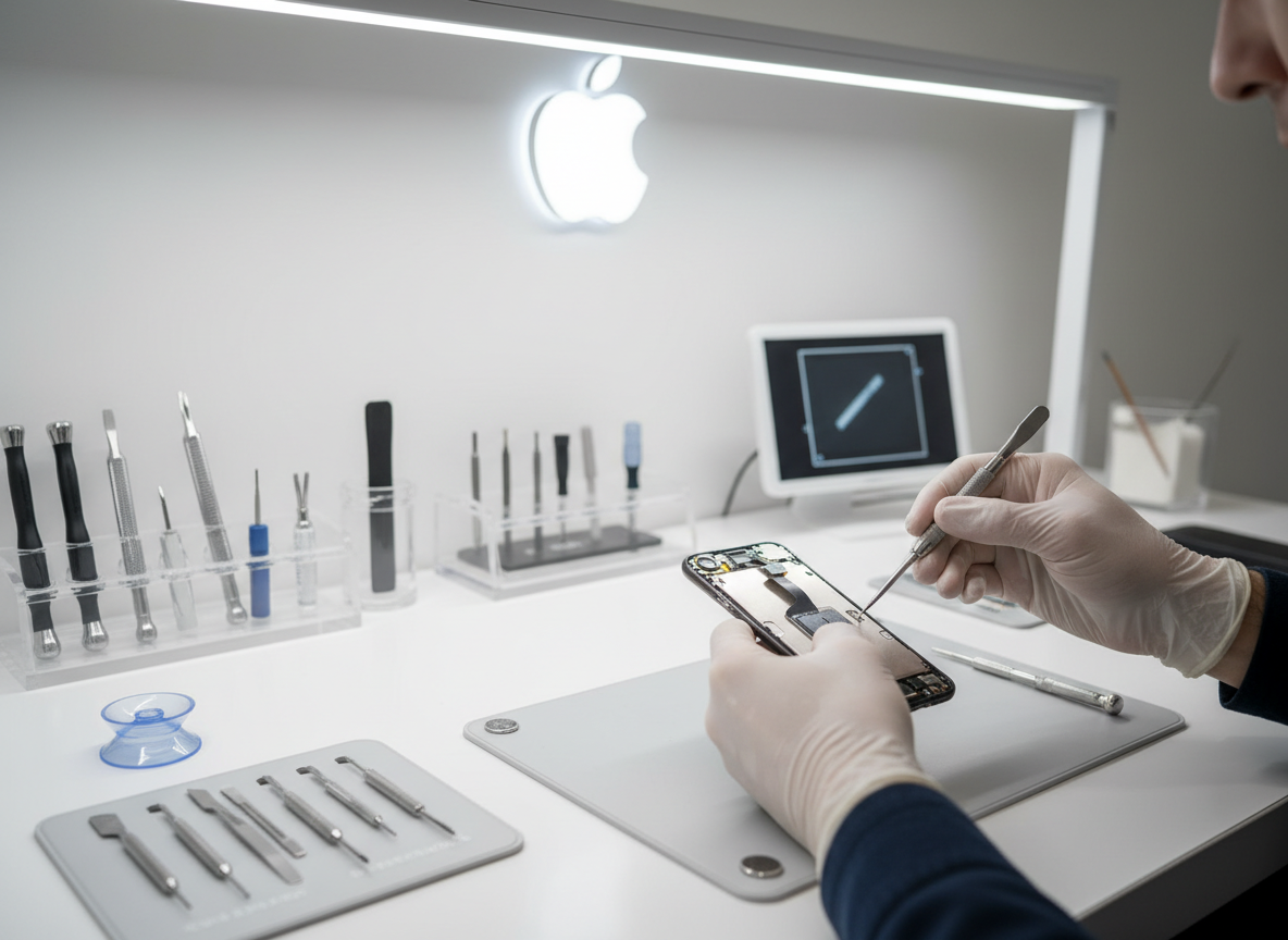 iPhone repair technician