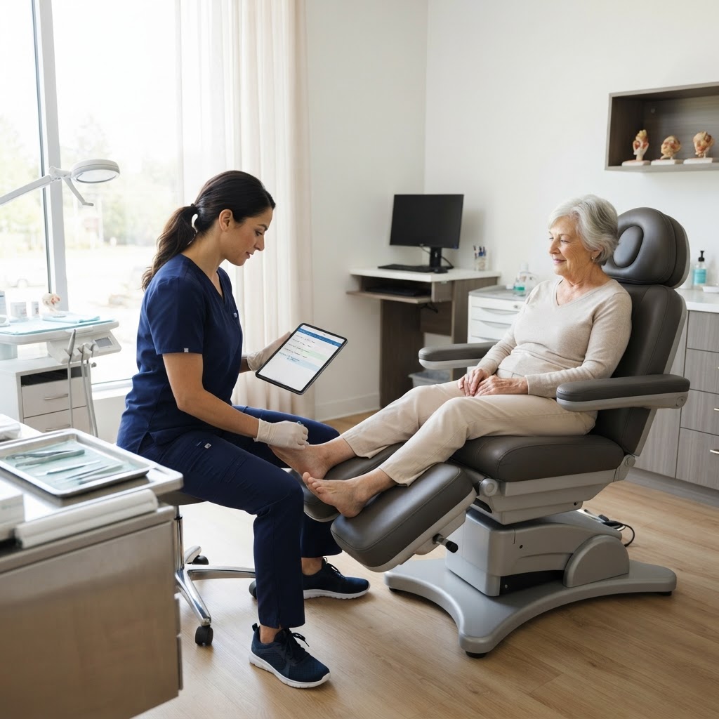 Cómo poner inteligencia artificial en tu clínica podológica para curar más pies sin esperas