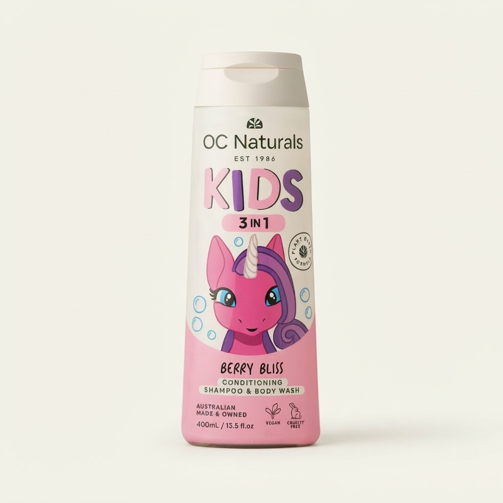 OC Kids 3in1 Berry Bliss Conditioning Shampoo & Body Wash 400ml