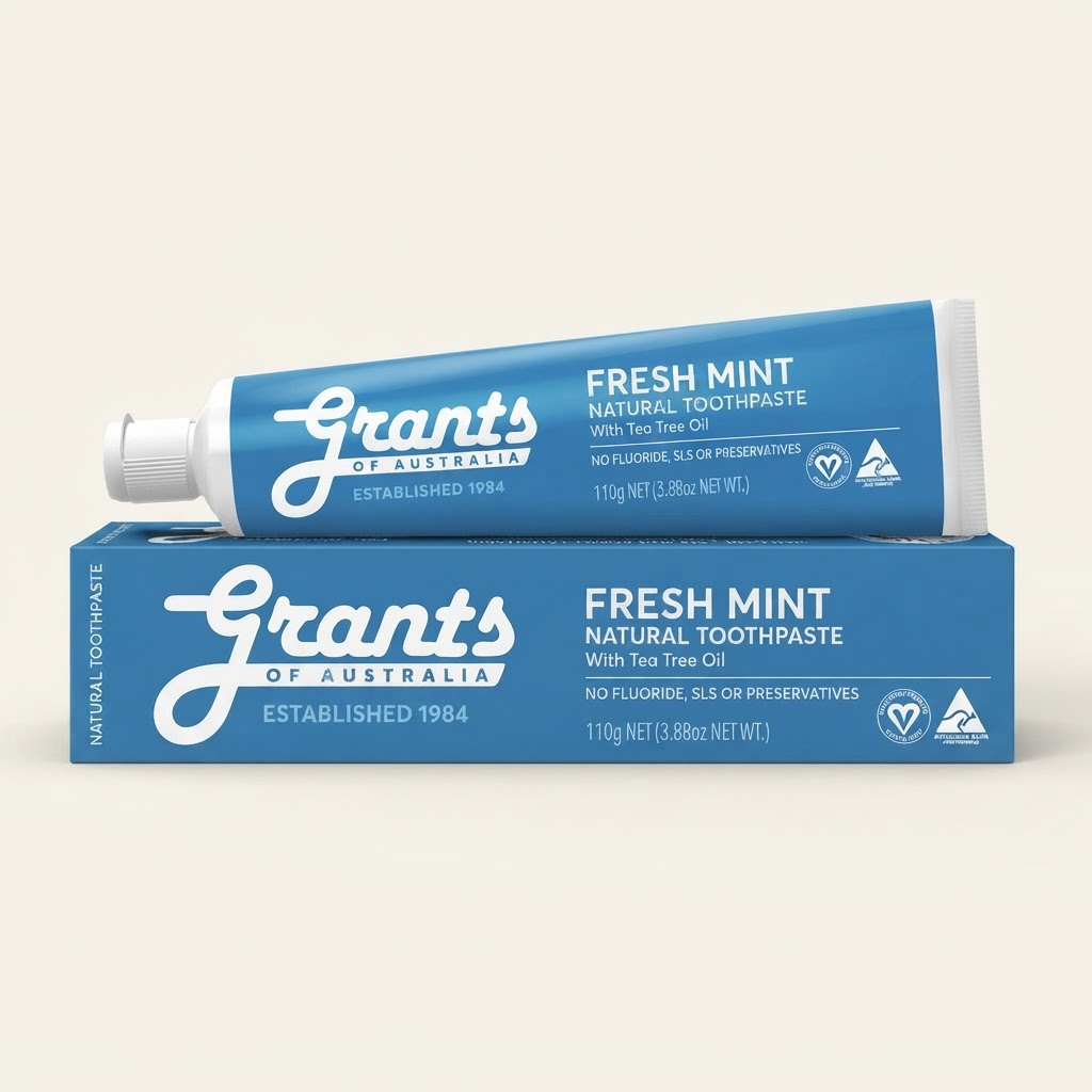Fresh Mint Natural Toothpaste – Fluoride Free – 110g
