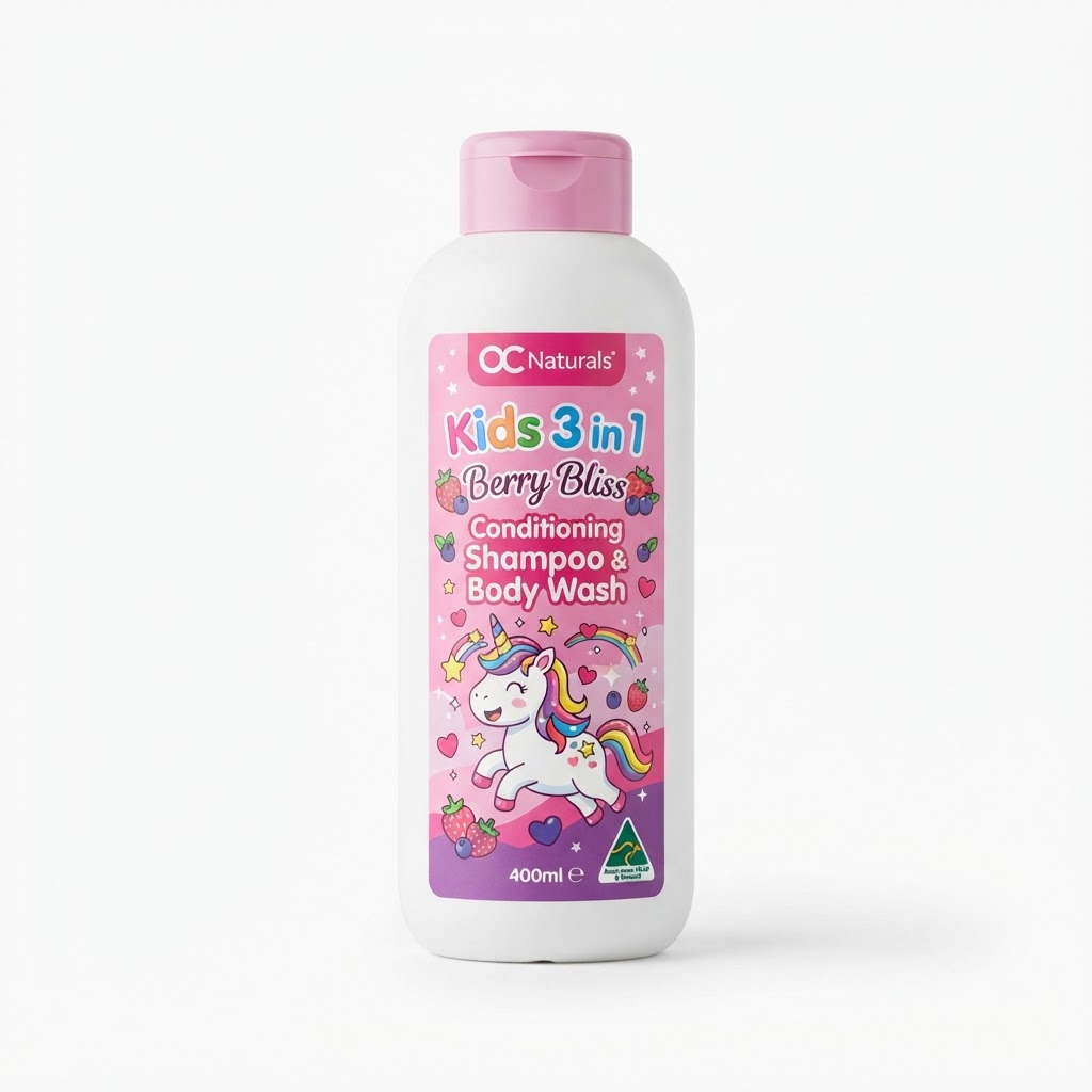 OC Kids 3in1 Berry Bliss Conditioning Shampoo & Body Wash 400ml