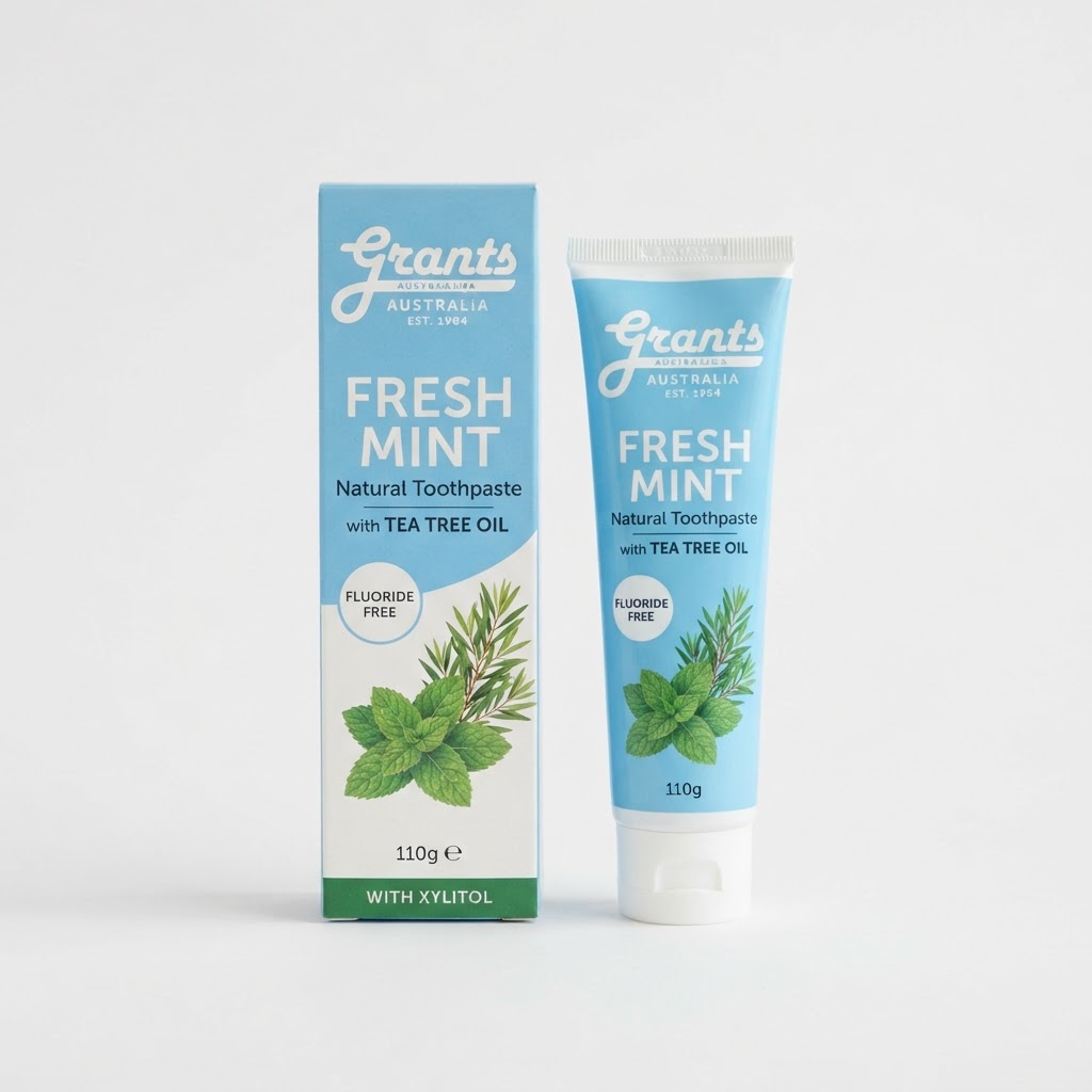 Fresh Mint Natural Toothpaste – Fluoride Free – 110g