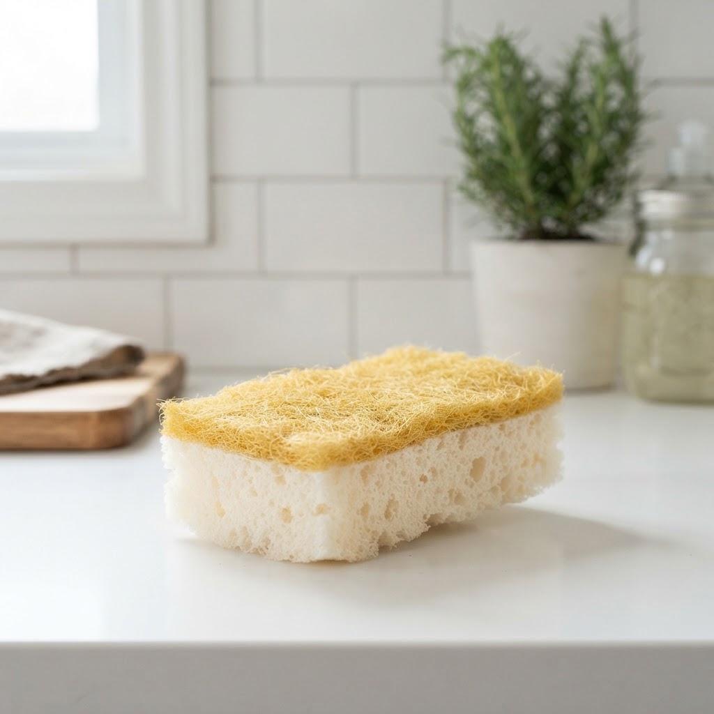 Cellulose & Coconut Fiber 100% Natural Biodegradable Sponge