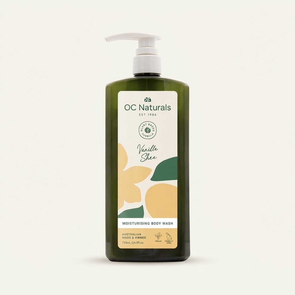 OC Naturals Vanilla Shea Moisturising Body Wash 725ml