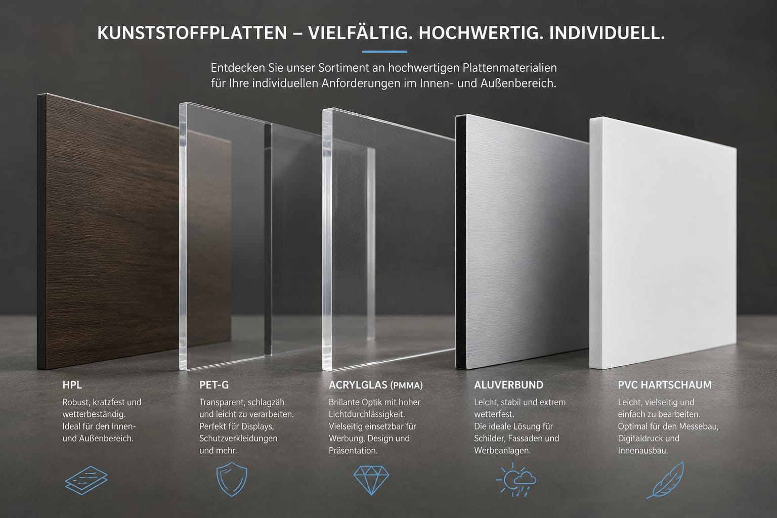 Materialübersicht