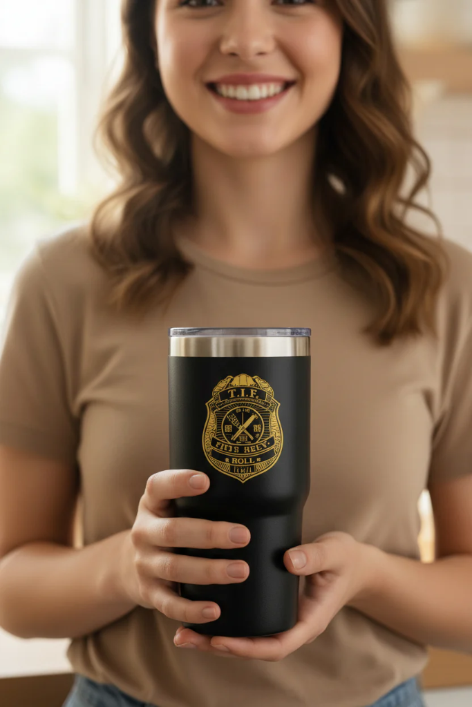 Tumbler 30oz Insulated Cup Classic 9118 Skeleton Badge
