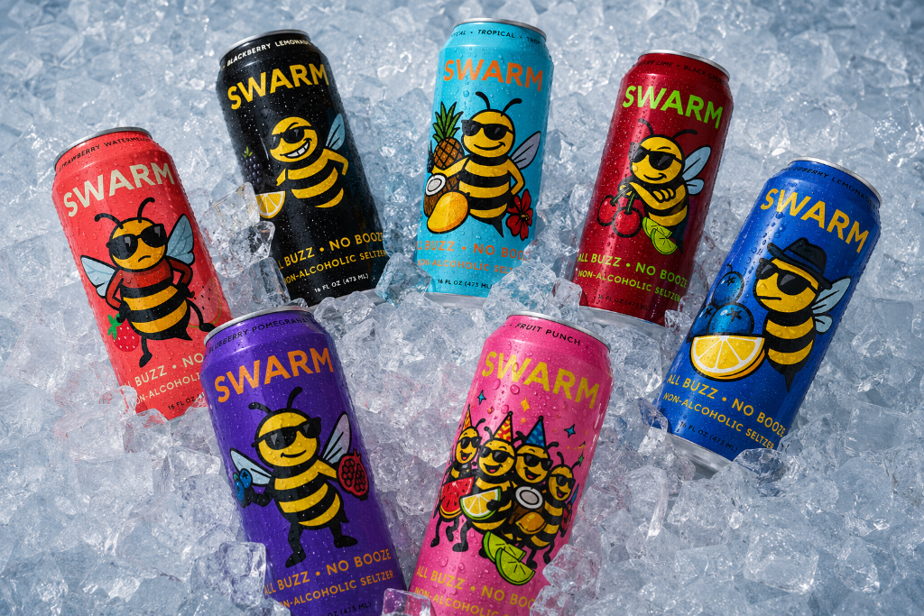 SWARM cans on ice