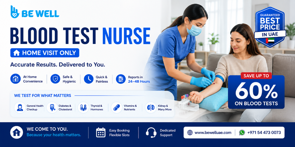 Blood Test Nurse Banner