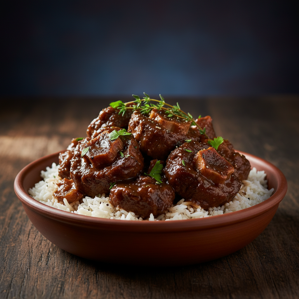 Slow Braised Halal Oxtail