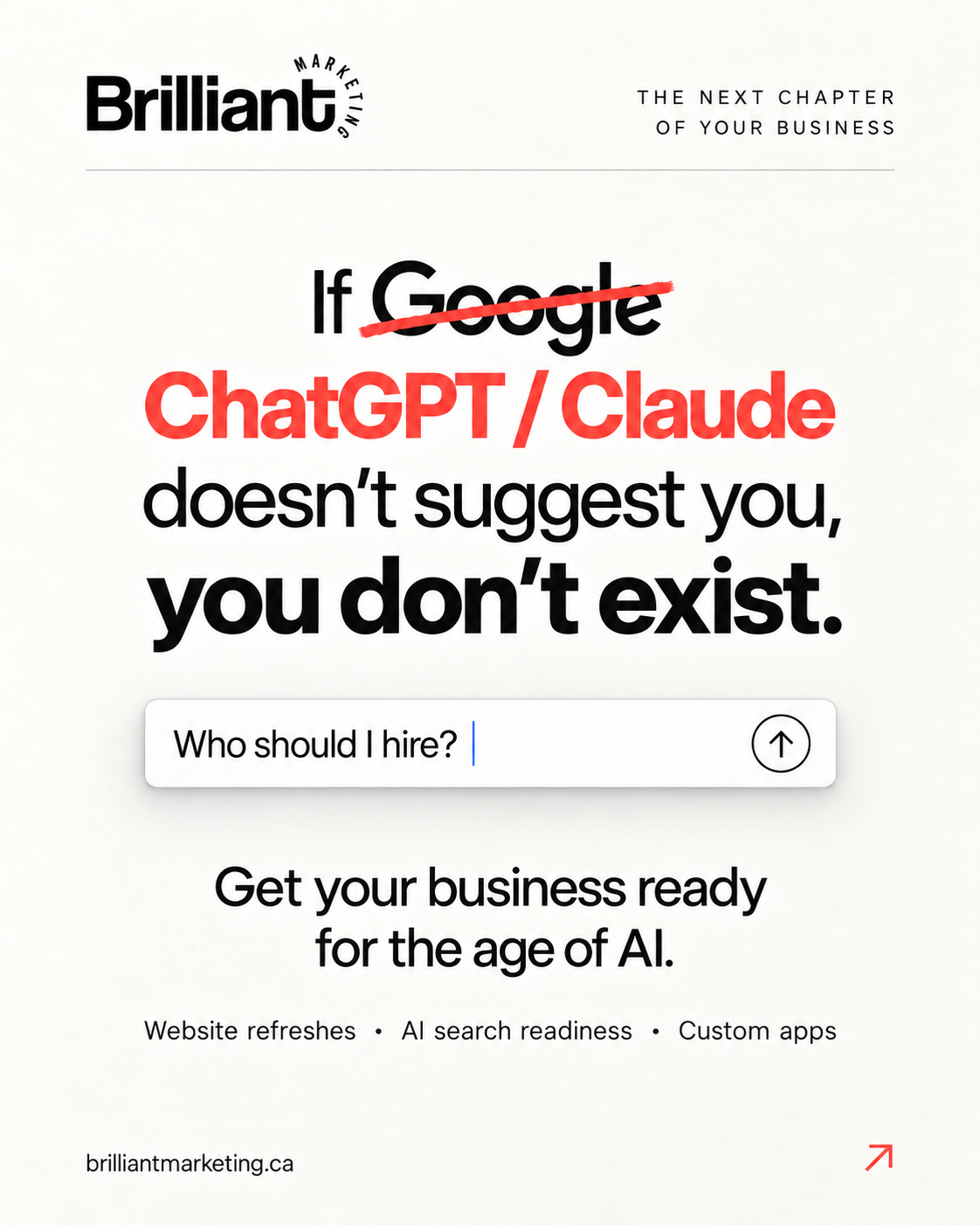 If AI Doesn't Suggest You, You Don't Exist: Getting Your Business Ready for the Age of AI