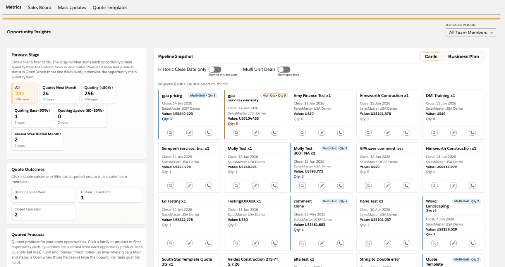 Opportunity Insights — Pipeline View
