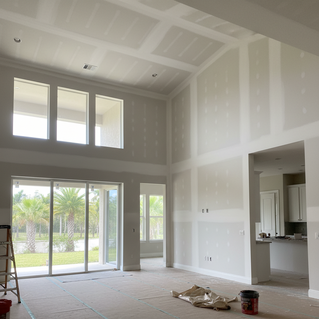 Open Plan Drywall — New Home