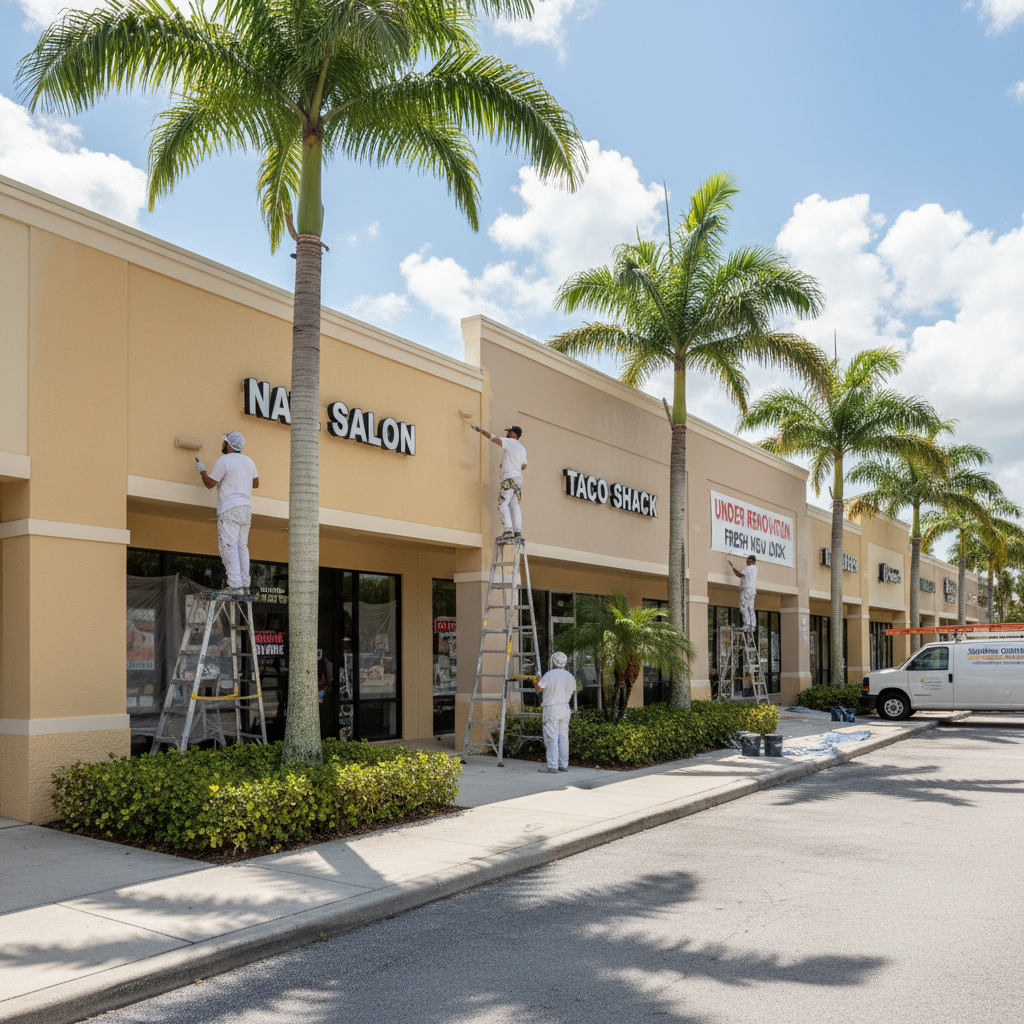 Exterior — Commercial Strip Mall