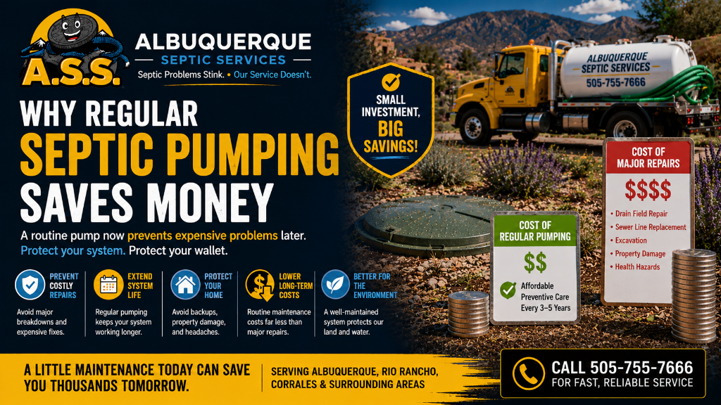Why Regular Septic Pumping Saves Money