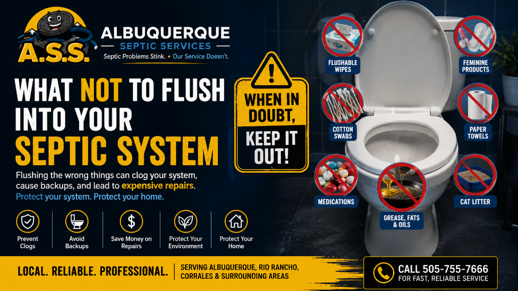 What Not to Flush Into Your Septic System