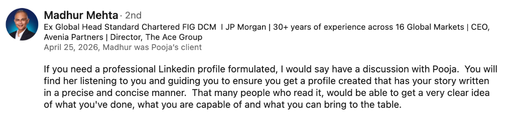 Recommendation from Madhur Mehta