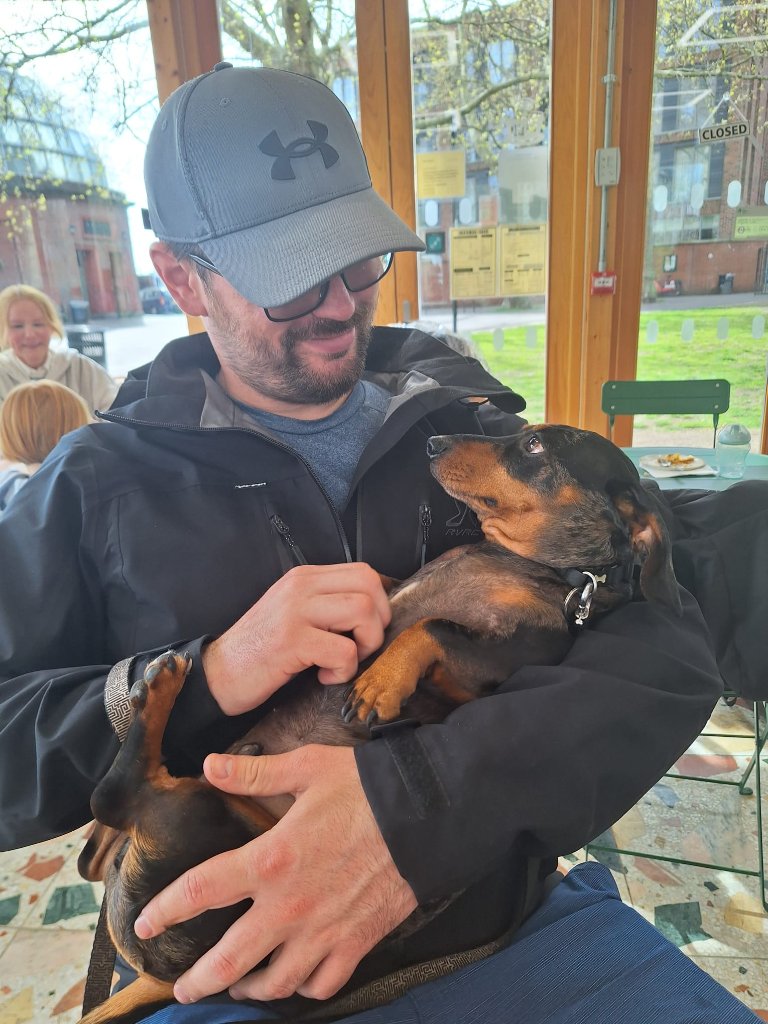 RF Canine founder Frankie with dog