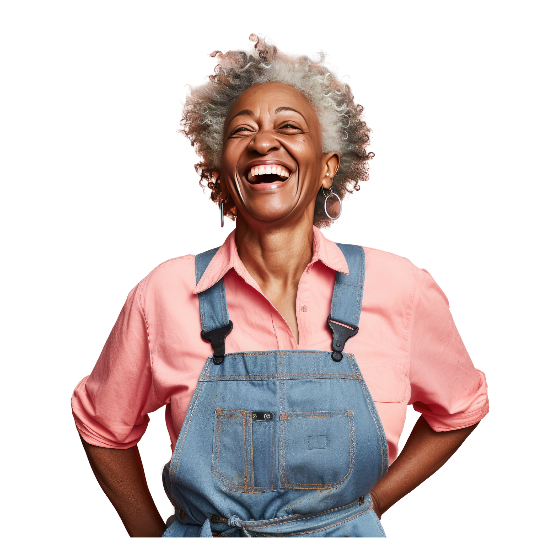 Happy senior woman