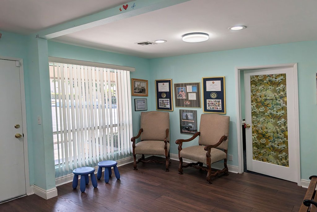 Reception seating area