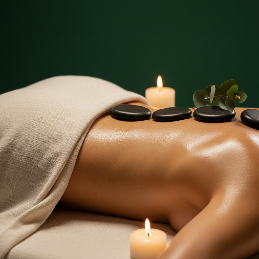 Hot Stone Massage & Reflexology. 60-minute restorative ritual
