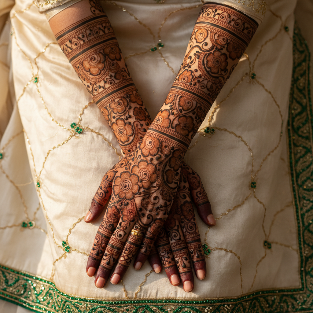 Bridal & Occasion Mehndi at Aesthetics By FKA — Hand-applied henna for life's celebrations