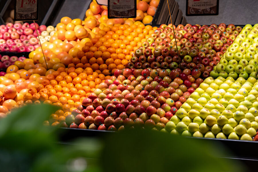 Fresh fruit display