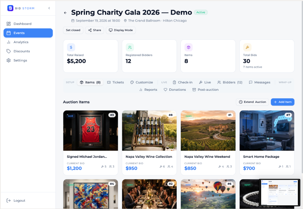 Manage your entire event from one place