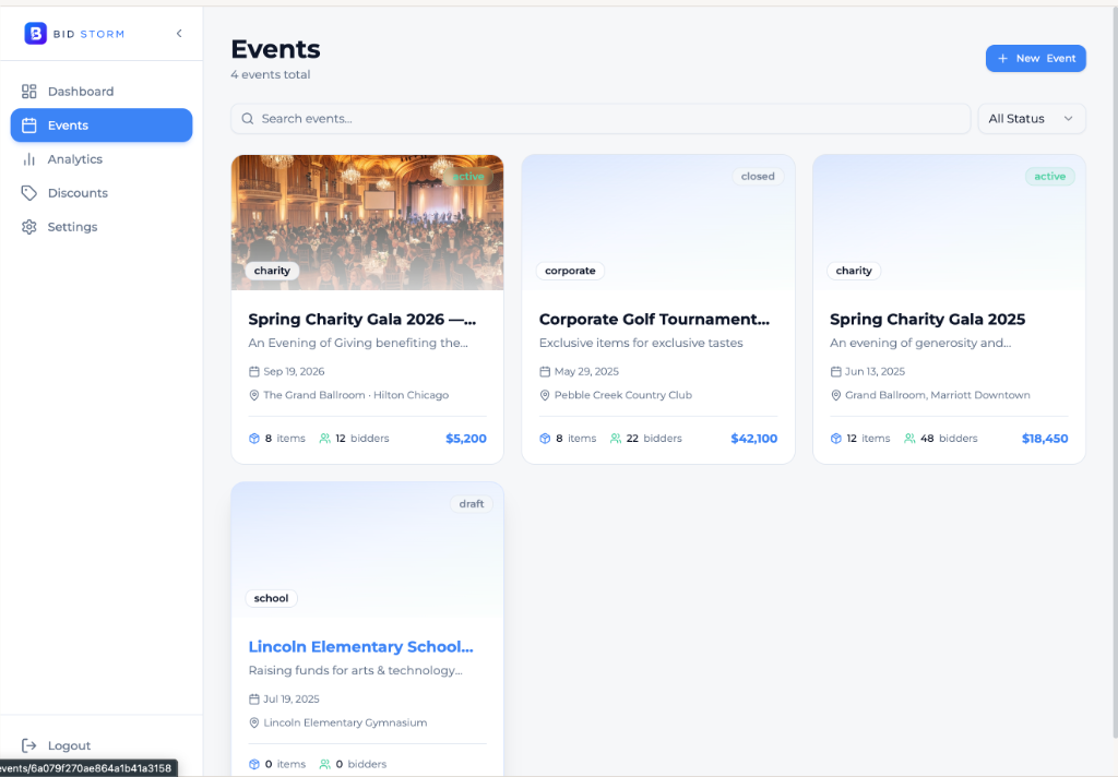 Run every event from one dashboard