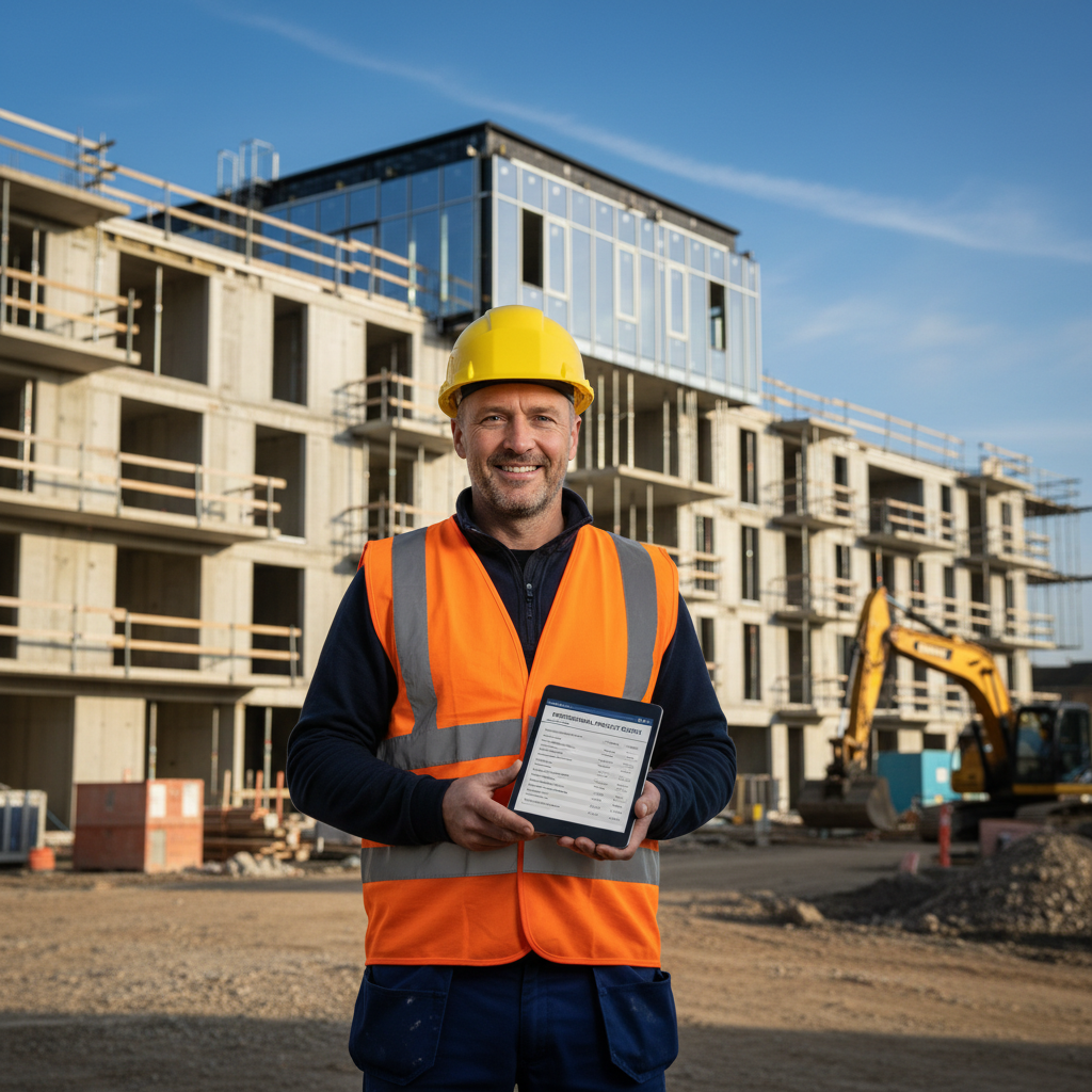 Builder on site with QuotesReady