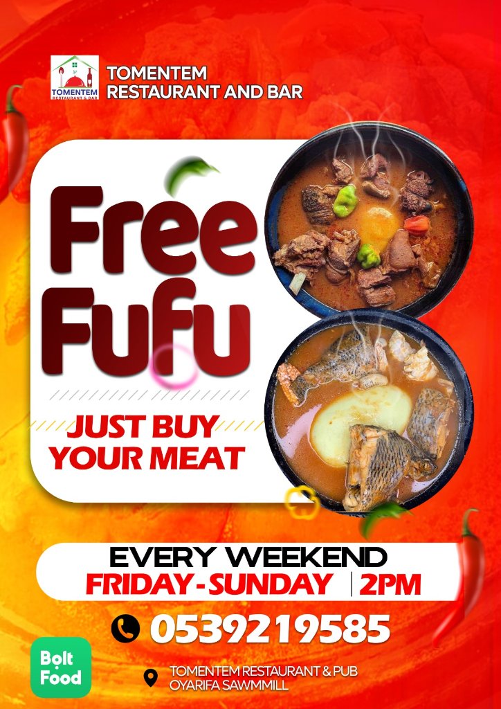 Free Fufu Every Weekend