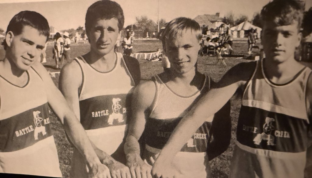 Four Braves track athletes — lined up and ready
