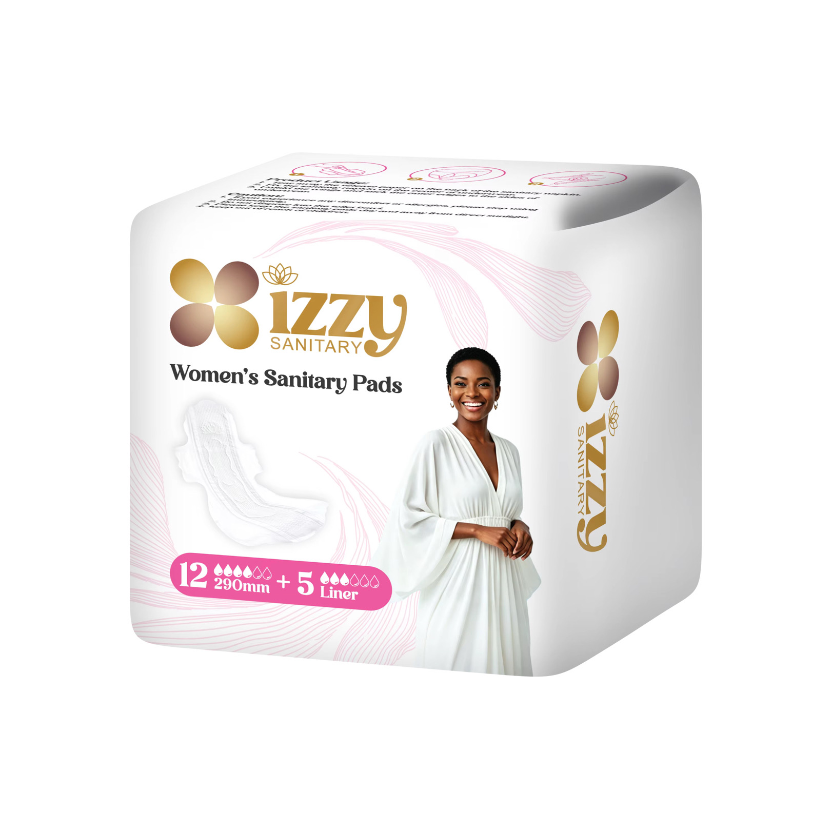 Izzy Sanitary Pads packaging