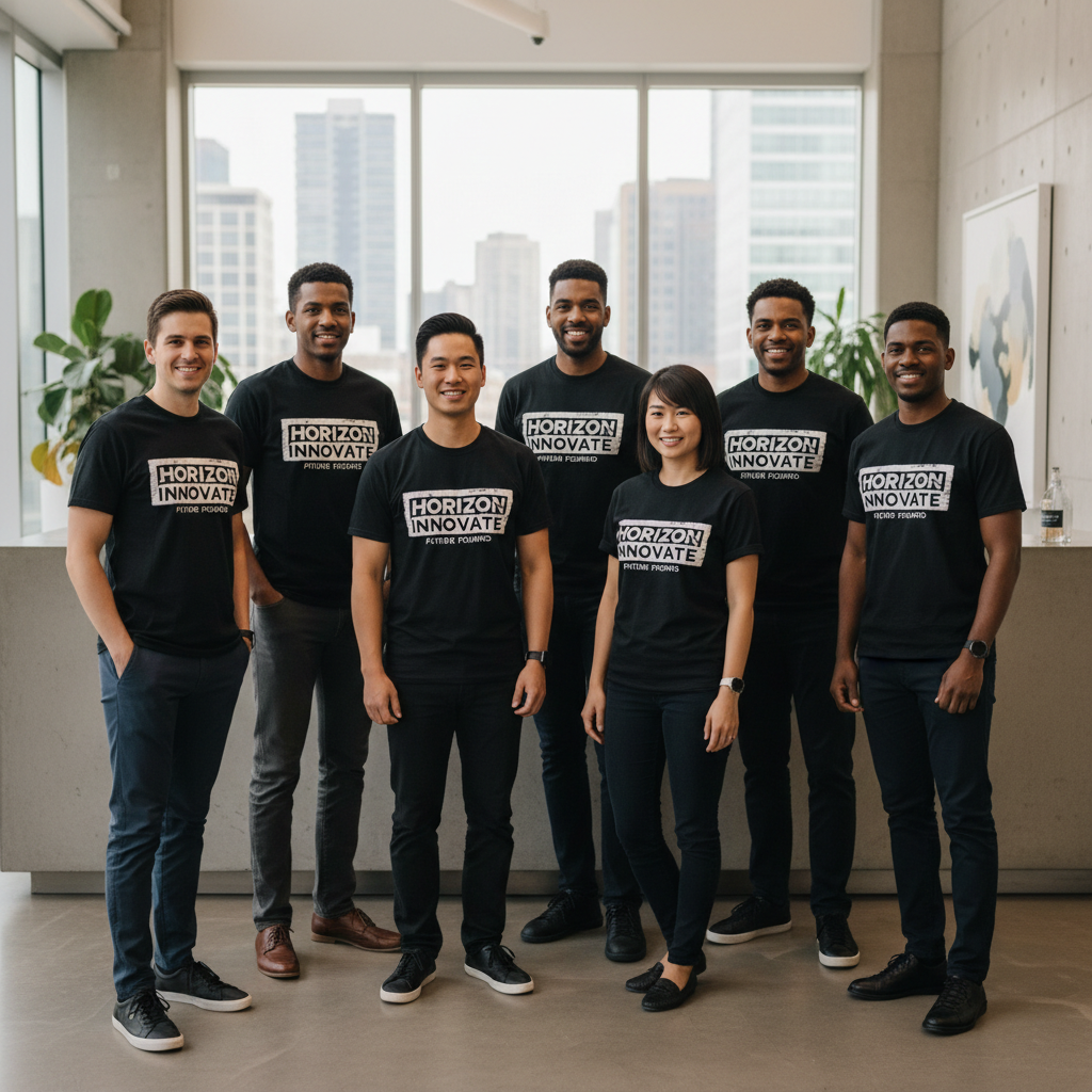 Custom screen printed team shirts