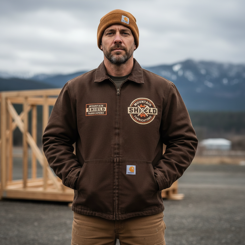 Custom decorated work jacket
