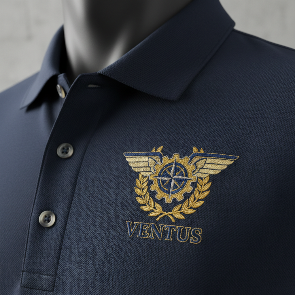 Custom embroidered polo shirt