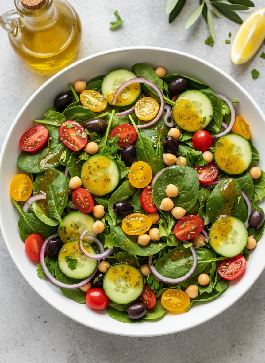 Vegan Mediterranean Salad