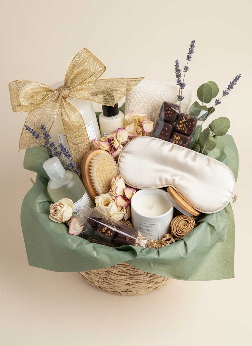 Artisan Floral Gift Basket