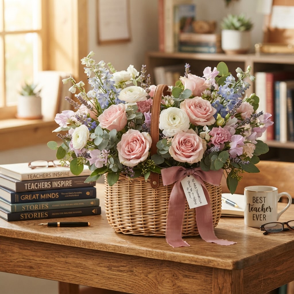 Best Floral Gift Baskets for Teachers