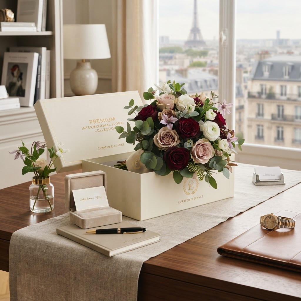 Premium Flower Gift Sets for International Business