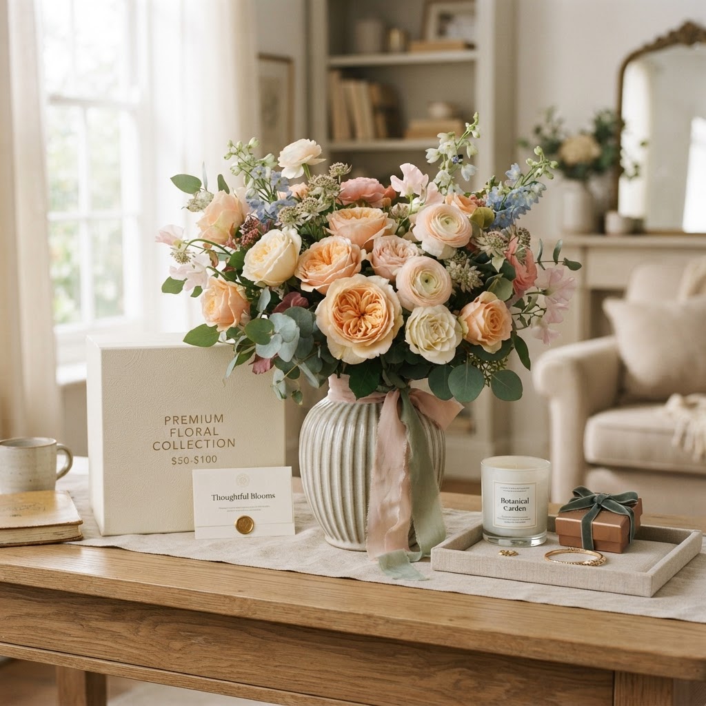 Premium Flower Gift Sets Between $50–$100