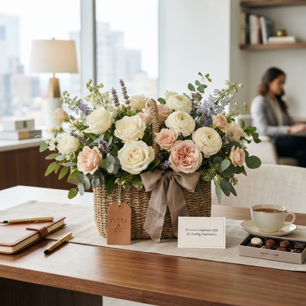 Premium Floral Gift Baskets for Corporate Events