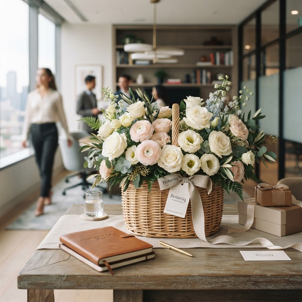 Premium Floral Gift Baskets for Corporate Events
