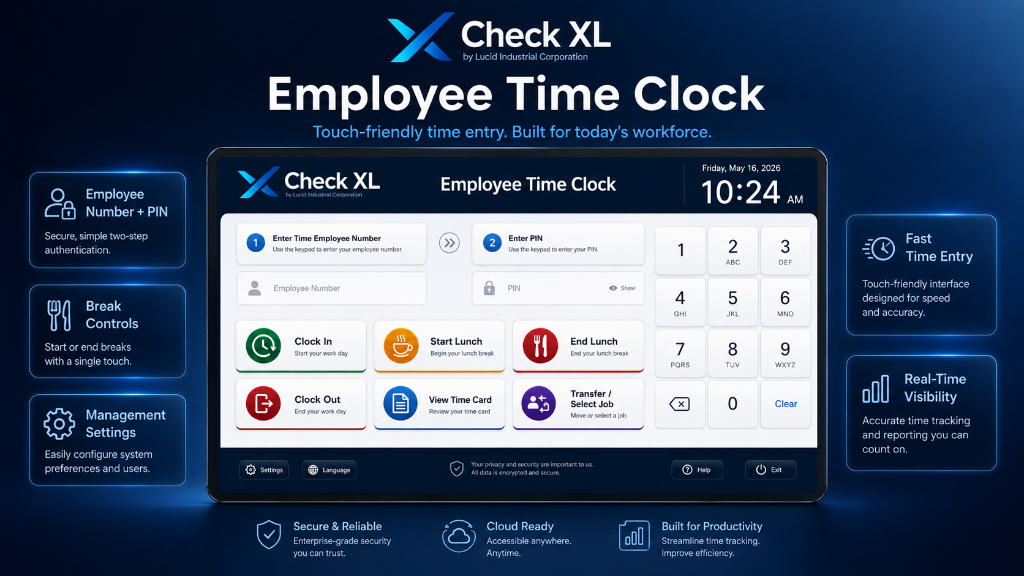 Check XL — Employee time clock