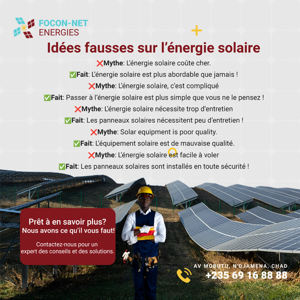 Idées fausses sur l'énergie solaire — Focon-Net Énergies