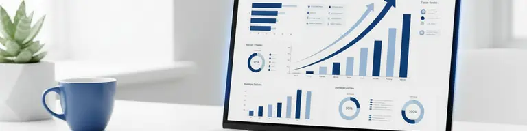 Website analytics dashboard showing visitor traffic metrics and engagement data