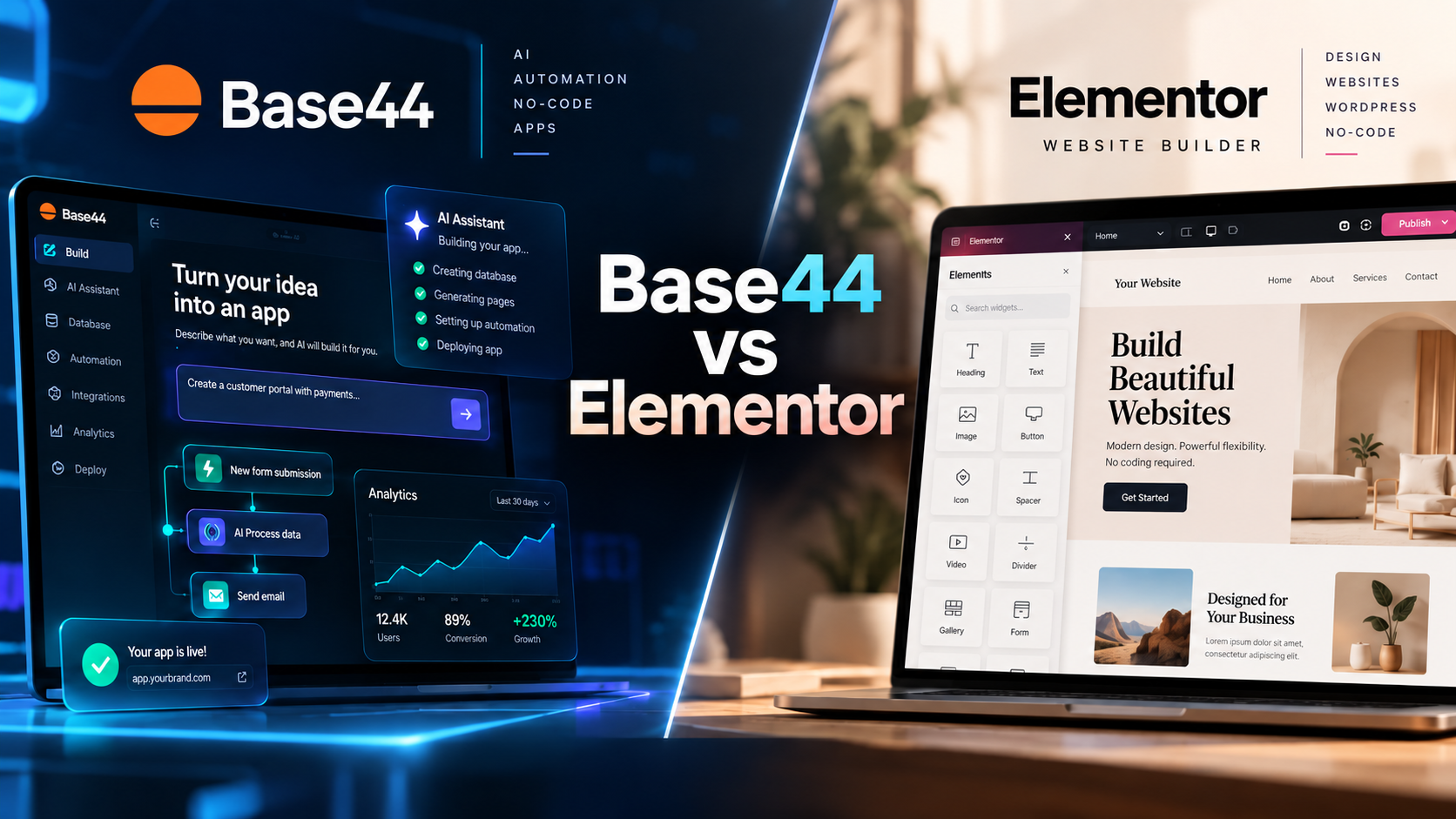 Base44 vs Elementor 2026: Which one would I choose today?