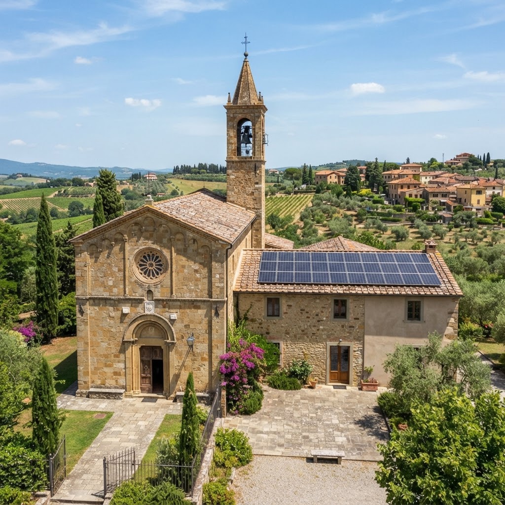 Parrocchia con impianto fotovoltaico