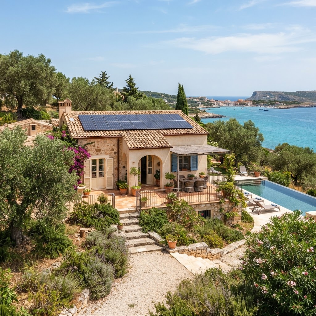 Casa vacanze con pannelli solari