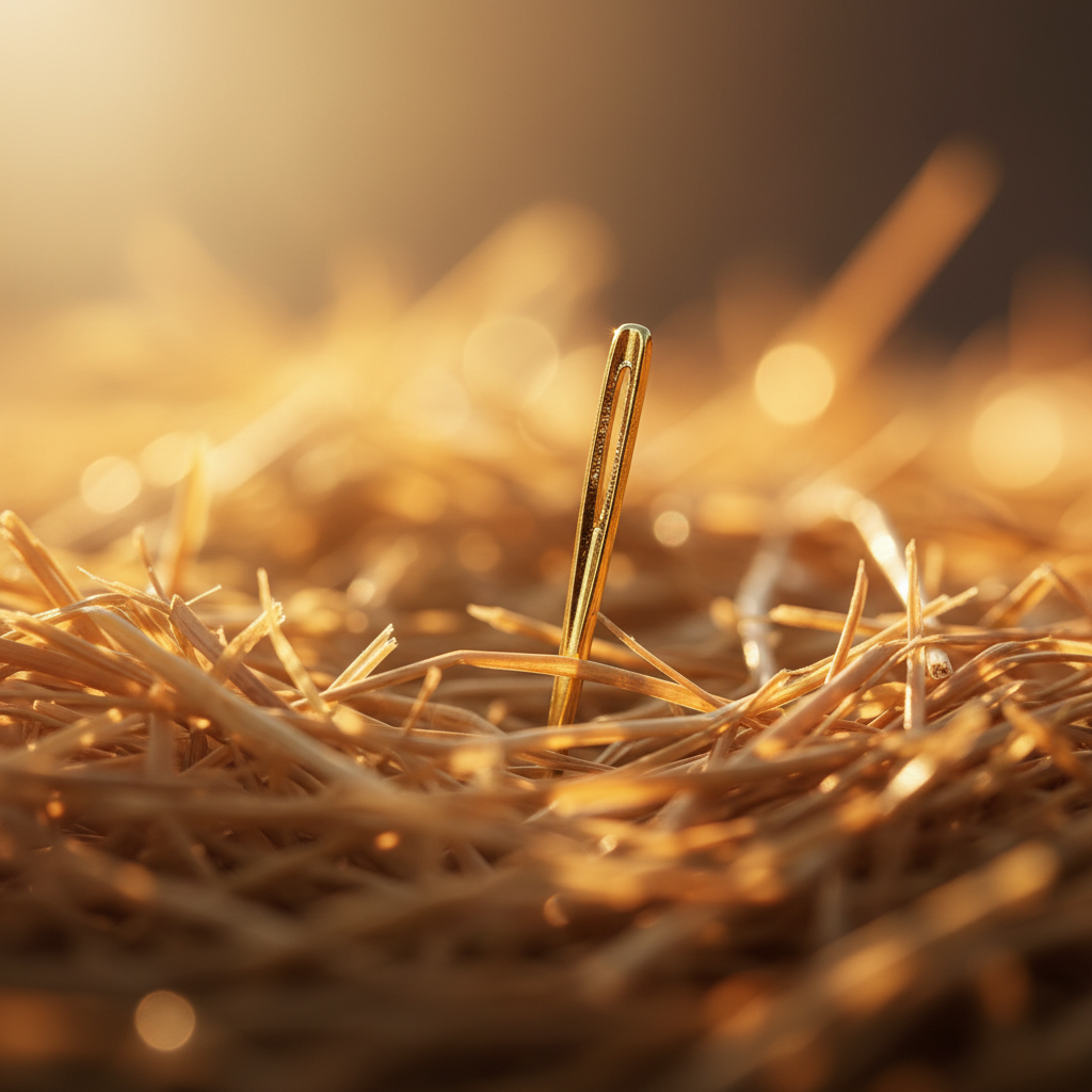 A needle in a haystack — finding the right solution