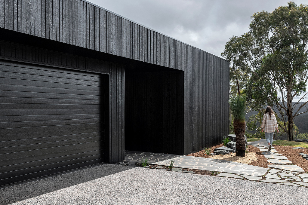 Weathertex black cladding house